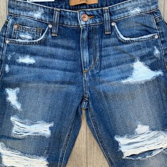 Revolve Joe's Jeans Jeans Straight leg Billie Slim Crop Distressed Denim Size 26 - Picture 6 of 15